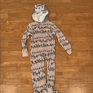 Hooded footsie PJS NWOT